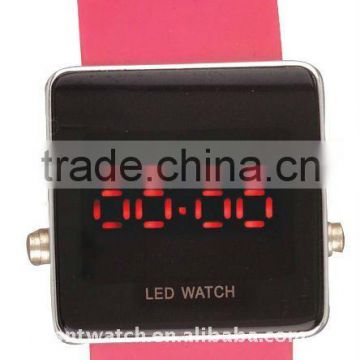 LED digital silicone watch