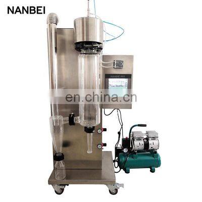 Lab 2L/h Small Scale Vacuum Instant Coffee Power milk juice mini atomizer Spray Dryer machine with CE