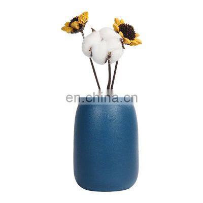 Decoration Wedding Event Interior Decor Table Centerpiece Vases Leather Hand Painted Porcelain Bronze Base Ceramic Vase