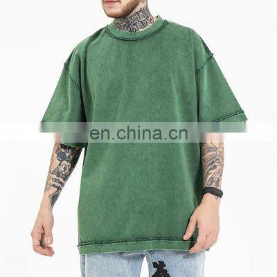Wholesale high quality T-shirts for Men loose reverse cut and sew custom pattern logo premium comfortable fitting OEM ODM