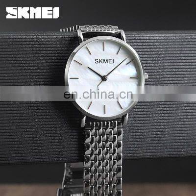 Modern Lady Watch Skmei 1365 Relojes de Mujer Japan Movt Quartz Watch Stainless Steel Back