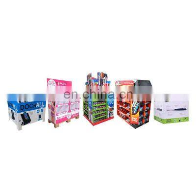 Supermarket Promotional Corrugated Cardboard Displayed Stand Rack Supermarket Counter Floorboard Carton Paper Advertising Stand photo-4