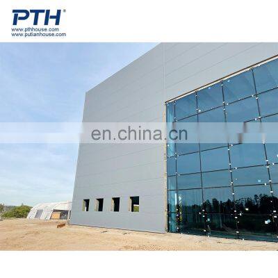 PTH Multistory Prefab Steel Structure Warehouse With Office Building Long Span Structure photo-1