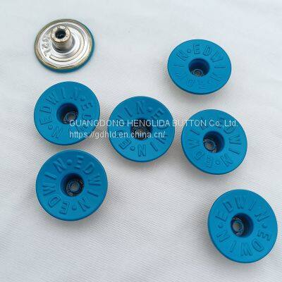 2023 Customized wholesale brass H-shaped button jeans buttons for jeans clothing