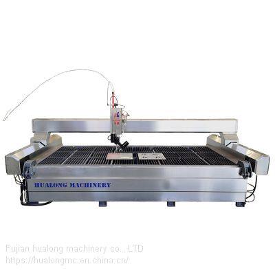 Hualong Machinery HLRC Series AC 5 Axis CNC Stone Waterjet High Pressure Water Jet Cutting Machine Price Waterjet Pump Parts Nozzle Tile Cutter