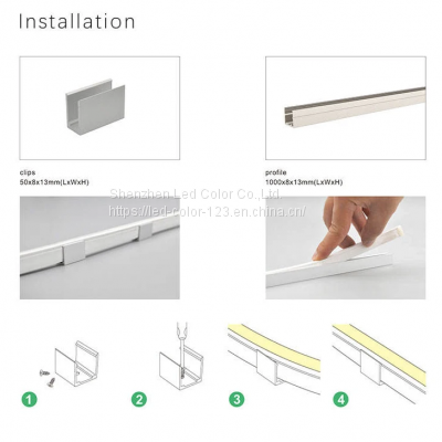 Hot Selling Neon LED Lights Flexible Soft Strip 10*23MM WS2811 Neon Tube RGB Pixel Light Silicone Neon Flex Strip Light photo-5