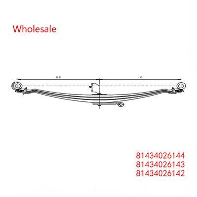 81434026144，81434026143，81434026142 Front Axle wheel parabolic spring arm of  Heavy Duty Vehicle Wholesale For MAN