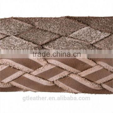 Cow suede leather fabric for making shoes