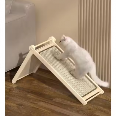 MEOW LOVE Cat Scratch Board L Shape Cat Scratcher Pad No Debris With Ball Toy Solid Wood Furniture Protector for Cats photo-3