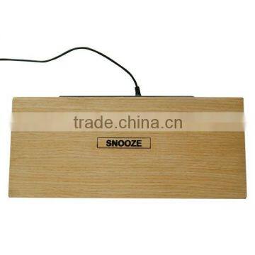 Office Digital LED Wood Clock With Calendar