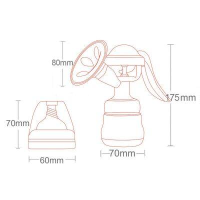 Breast Pump Manual Suction Large Silica Gel Breast Milk Baby Feeding photo-3