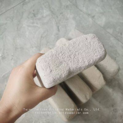 Round Corners of Tumbled White Recycled Full Brick 240x115x50mm |TAITONE BRICK photo-4