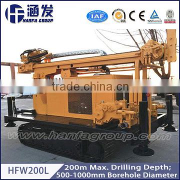 HFW-200L 200m Durable Hydraulic Water Well Drilling Rig