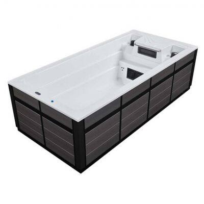 5.5m Wholesale Home Swimming Pool Fiberglass Swimming Pool Garden Therapy Swimming Pool Hot Tub Combo photo-2