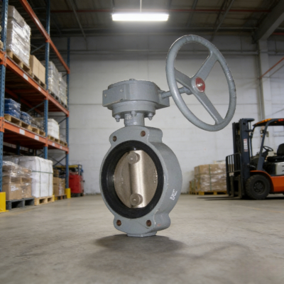 Center Type Marine Wafer Butterfly Valve Gear Drive GB/T 3036-94 photo-2