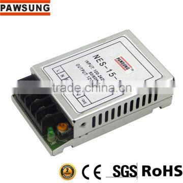 NES-15-12 Pawsung Factory price 15w 12v Switching Power supply 2 years warranted OEM & ODM