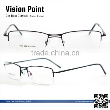 Metal Alloy Half-rim Men Wholesale Stylish Nice Glasses Frame