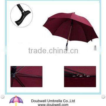 High quality hand crutch umbrella, OEM umbrella and old man umbrella