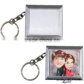 Blank Sublimation mini square shape compact Mirror, make up mirror