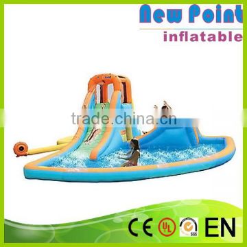 New Point Cheap inflatable double water slides, water slide for inflatable pool