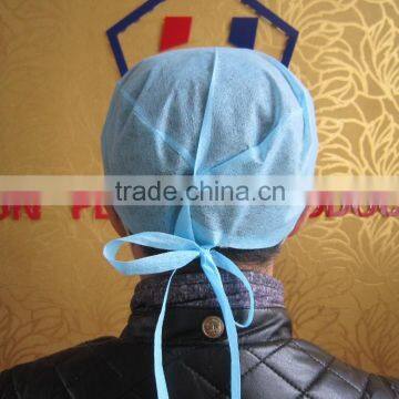 Disposable Nonwoven Surgical Cap, Doctor Cap, Nurse Cap With Tie on