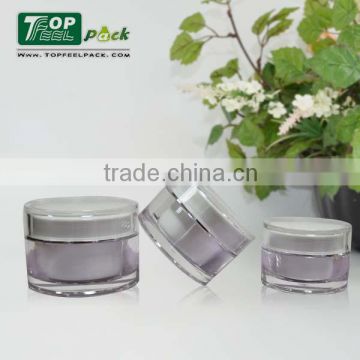 Wholesale 80g Cosmetic Packaging Clear Round Acrylic Containers