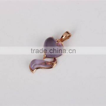 OEM Amethyst Heart Pedant Rose Gold Necklace Jewelry 2016 photo-2