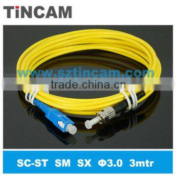 High Quality ST-SC Double Core Multi Mode Optical Fiber Patch Cord