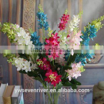 3 fork hyacinth simulation cattleya delphinium simulation vases, flower silk flowers wholesale manufacturers selling