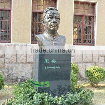 Chinese bronze famous writer statue