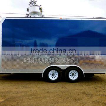Blue Biaxial Food Truck for Sale Mobile Food Truck for Sale Mobile Food Trailer Cart By China's Largest Factory Produce photo-3