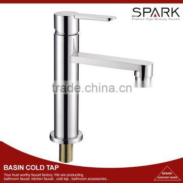 Popular Long Spout Brass Chrome Bathroom Basin Water Tap Faucet Tapware