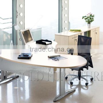 Wooden curved office desk executive table (SZ-OD367)