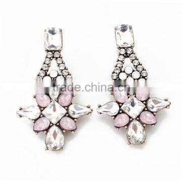 rhinestone fashion stud earring chunky earring