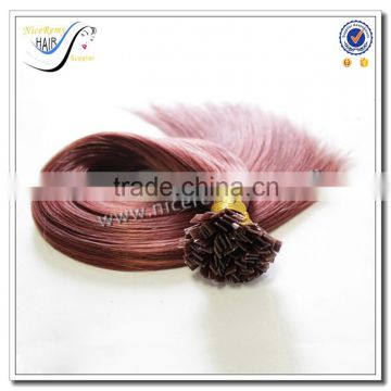 Dye ability flat tip hair extension 100 human hair fashion selling factory price                        
                                                                                Supplier's Choice