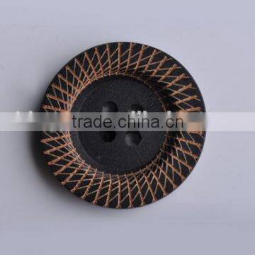 Sedex Audited Factory 2 Pillar Laser Engraved Logo 4 Holes Wooden Button photo-3