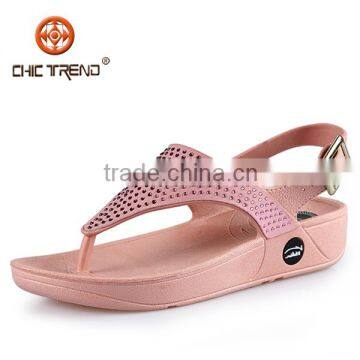 Manufacturer Fashion Women PCU Sandals Hot Drilling Sandals Inflatable Plastic Shoes