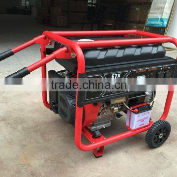 6.5kw SSC(strong starting current) gasoline generator can drive a 4.4kw motor/4 pieces AC EPA/GS/CE/SONCAP approved