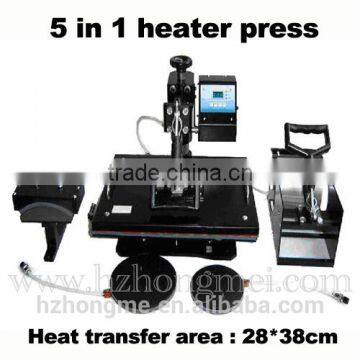 10% Discount Manual Combo Heat Press Sublimation Machine Printing 5 IN 1