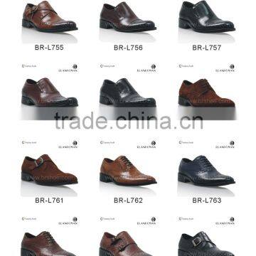 Fashion dress leather shoes for men slip on man shoe lace-up leather shoe