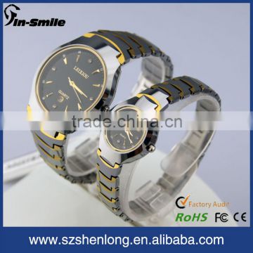 Couple Fashion Tungsten watch Quartz Wrist Black New Couple Watch