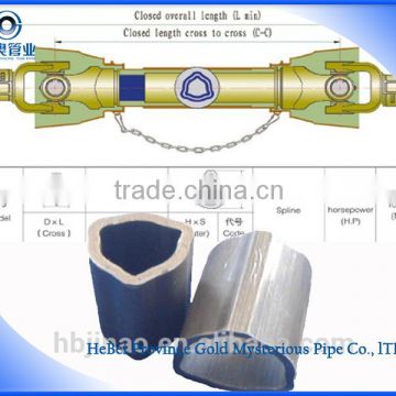 Seamless triangular steel pipe or bell-shaped pipe for PTO shaft