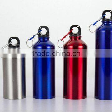 500ml 750ML Stainless Steel Wide Mouth Water Bottle With Carry Outdoor Carabiner Sporting Water Bottle Water Cup