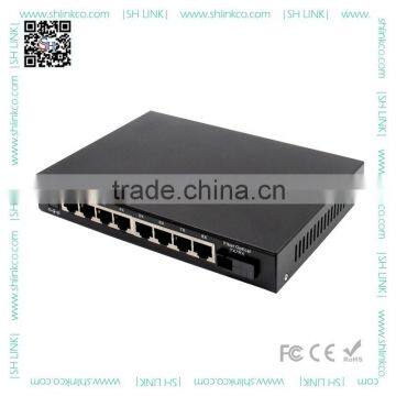 Customized Nice Quality 9 Ports 10/100M Fast Ethernet Switch 8 FE RJ45 1 Sfp Ports photo-3