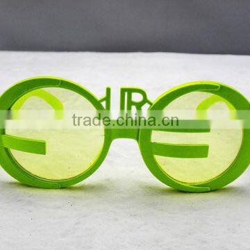 green christmas & party glasses, funny christmas & party glasses