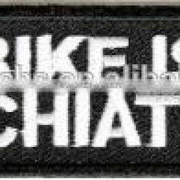 new designs custom for bike embroidery patches ,embroidery name patches