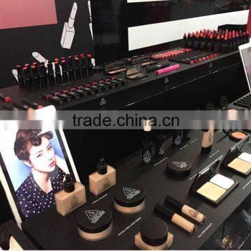 Customized Acrylic Display for Cosmetics Makeup, Manufacturer Acrylic Cosmetic Display With Interchangeable Back Banner photo-2