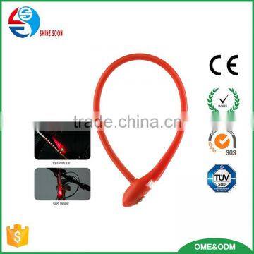 safety bicycle cable lock with light