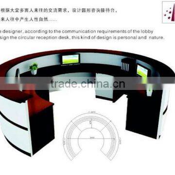 Chinese manufacturer curved reception desk