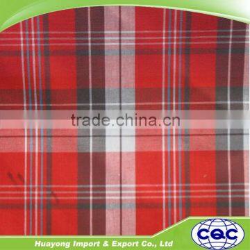 100% cotton checked design fabric for office men's shirt fabric